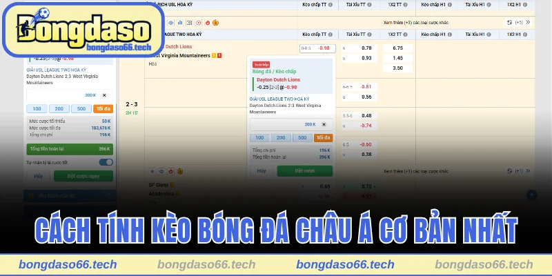 Cách Tính Kèo Bóng Đá Chi Tiết Và Chuẩn Từ Chuyên Gia 1 Cách tính kèo bóng đá châu Á cơ bản nhất