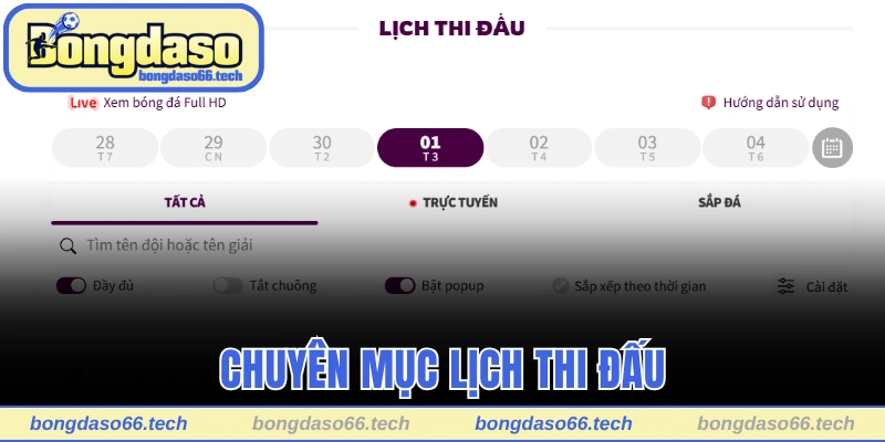 Trang Chủ 26 Chuyên mục lịch thi đấu Bongdaso