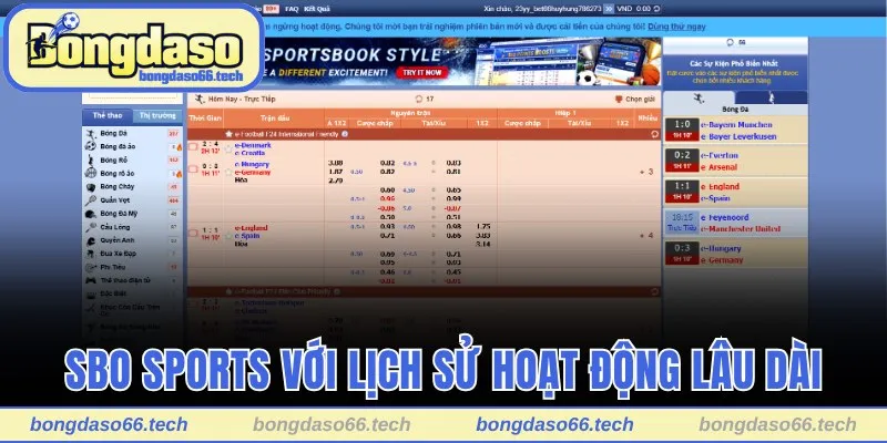 SBO Sports - Sân Chơi Thể Thao Đặc Sắc Hàng Đầu Châu Á 1 Giới thiệu SBO Sports với lịch sử hoạt động lâu dài